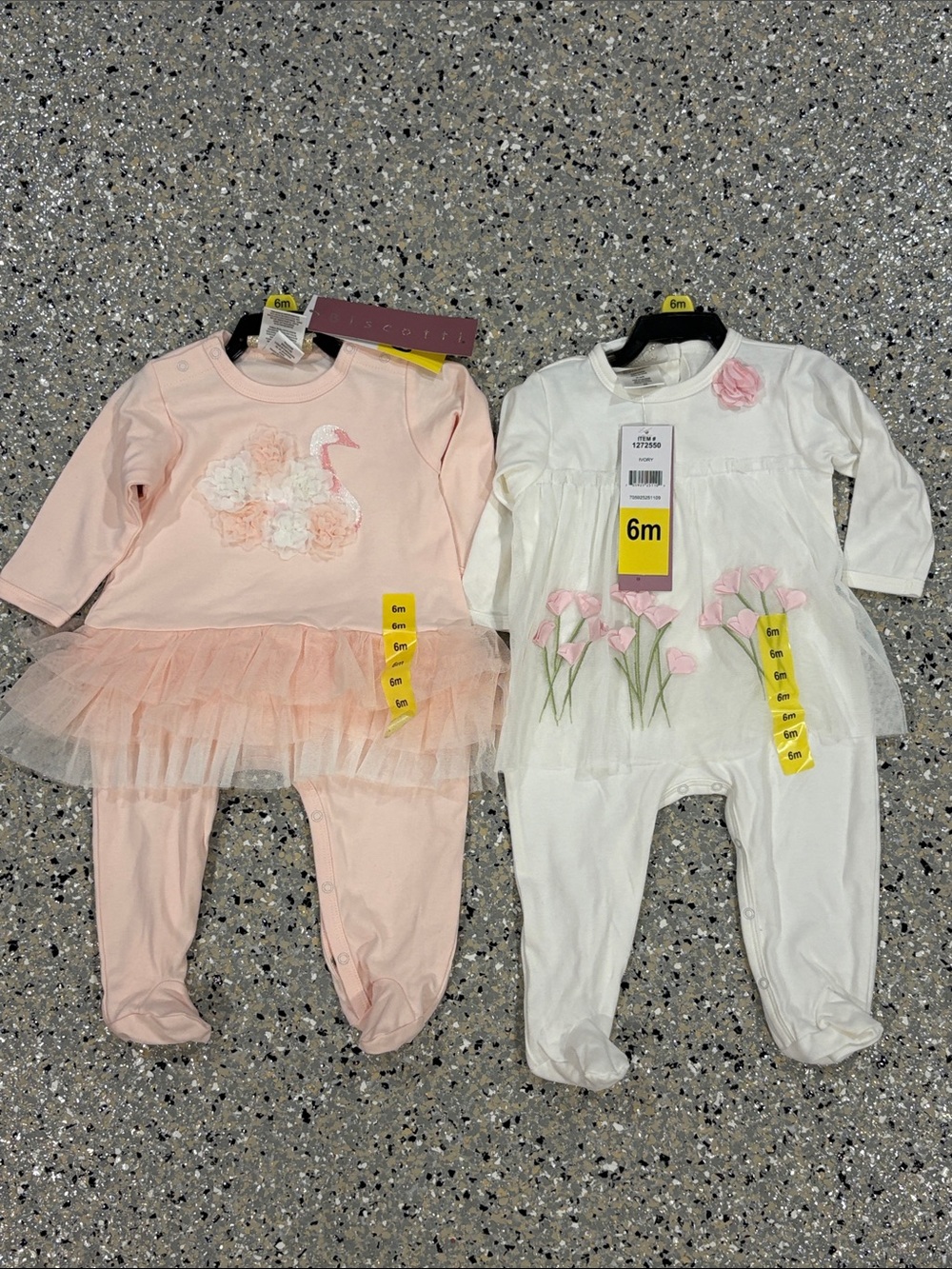 NEW lot of 2 Biscotti baby dress one pieces